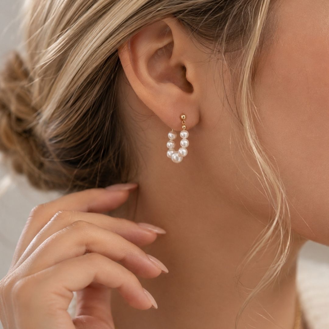 Naya Freshwater Pearl Wrap Earrings