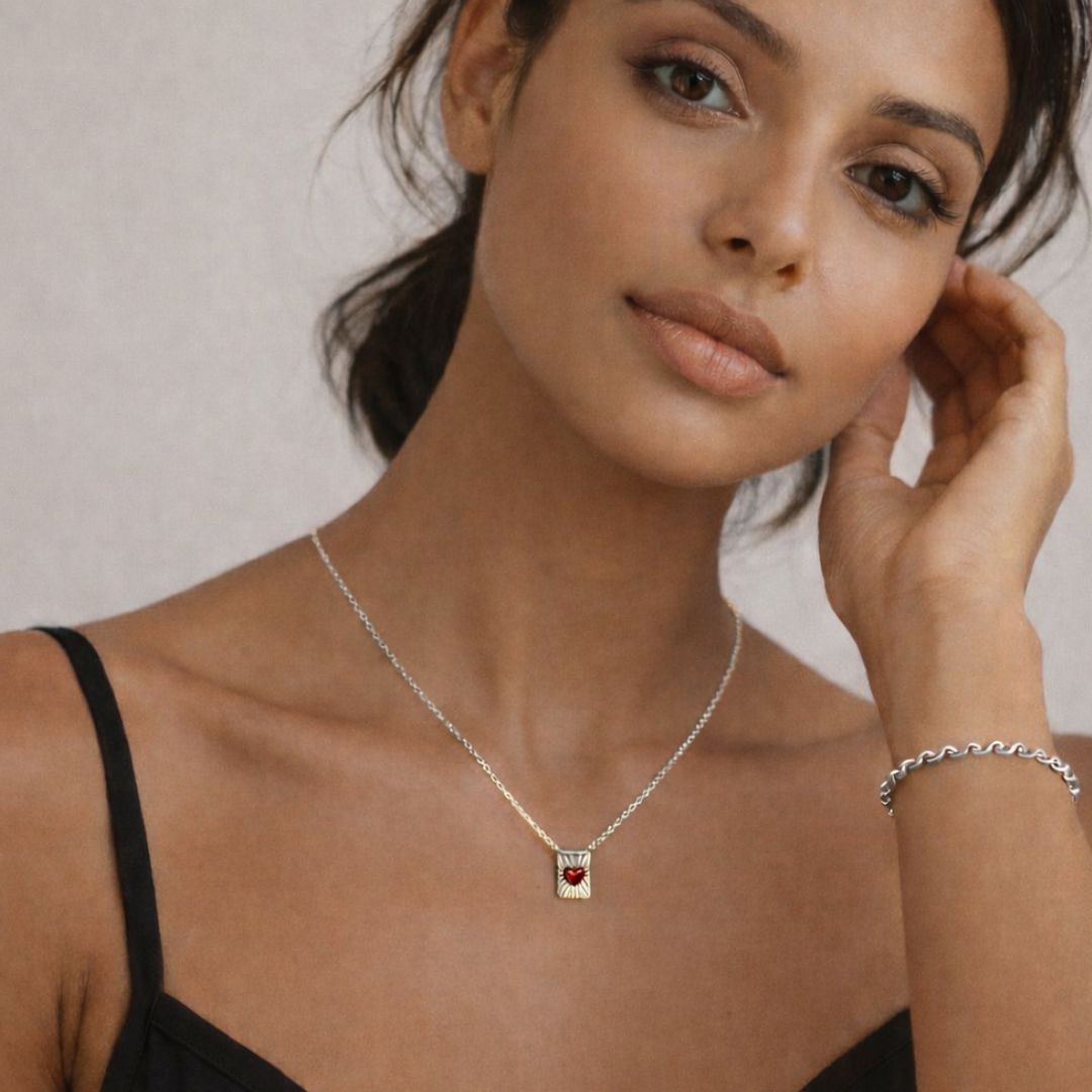 Eloise Necklace in Sterling Silver and Gold