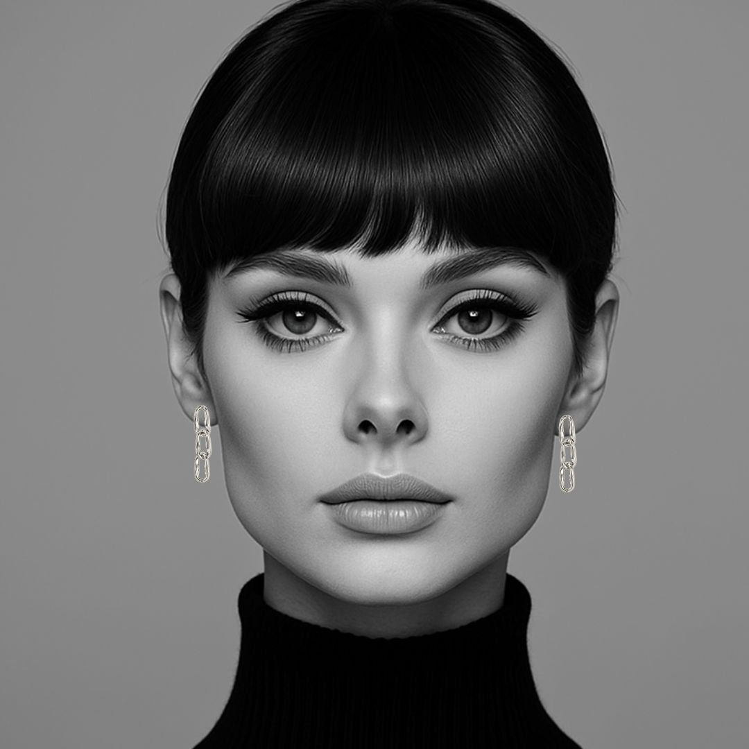 Bibi Chain Earrings in Gold