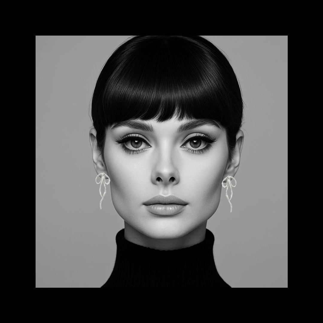 Belinda Bow Earrings in Gold