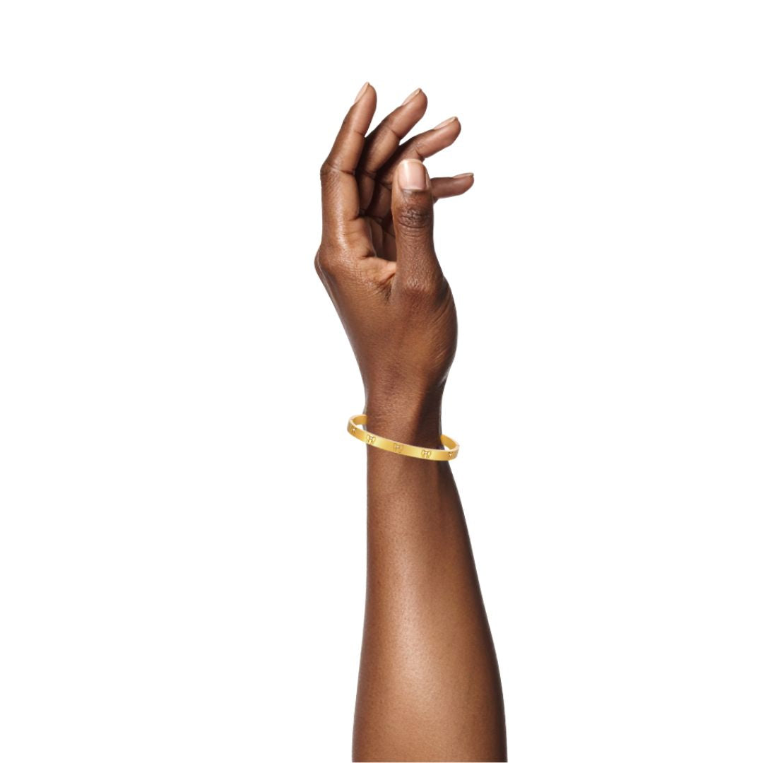 Chloe Bow Bracelet in Gold
