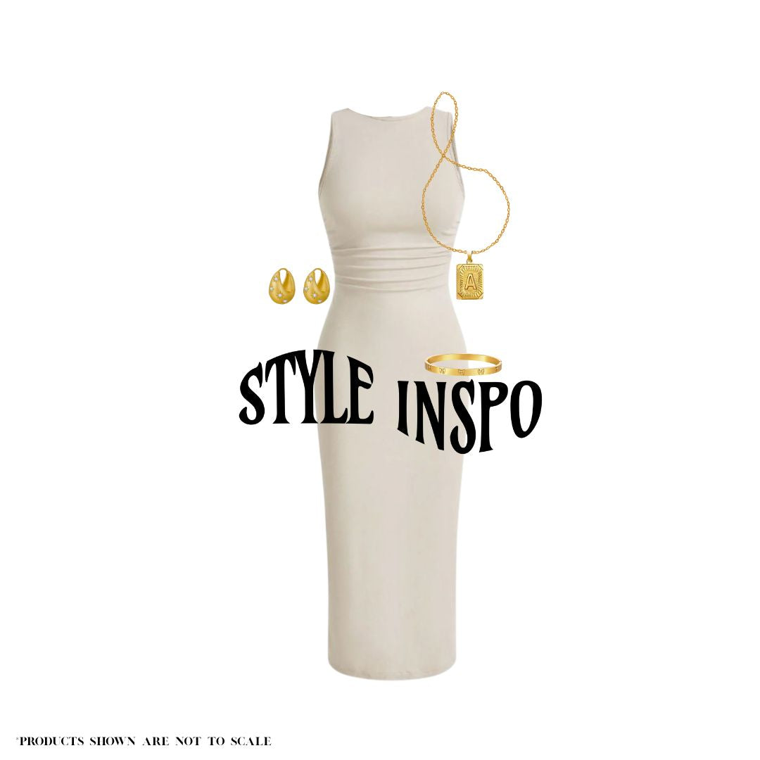 Stay Golden Initial Necklace