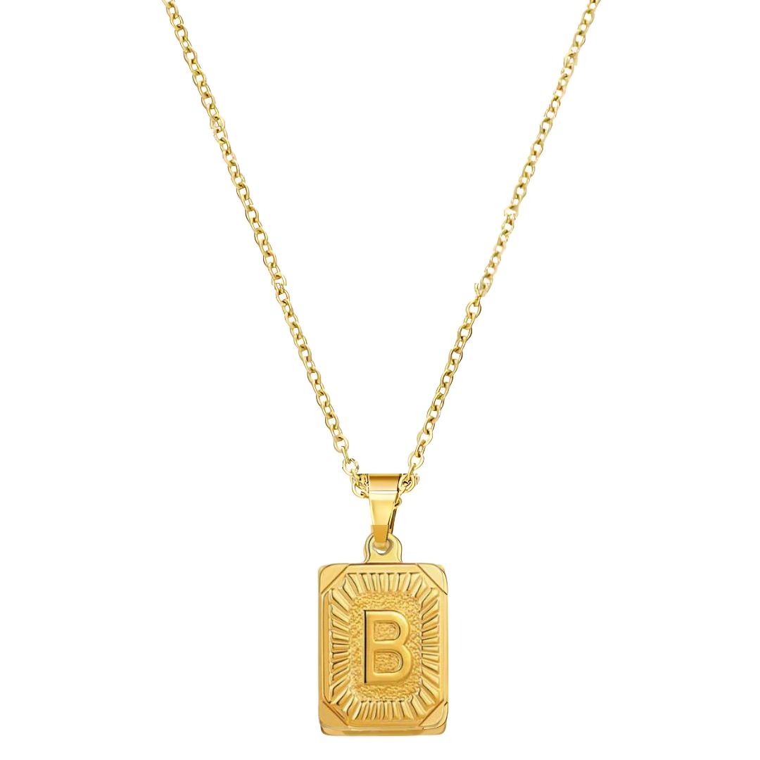 Stay Golden Initial Necklace