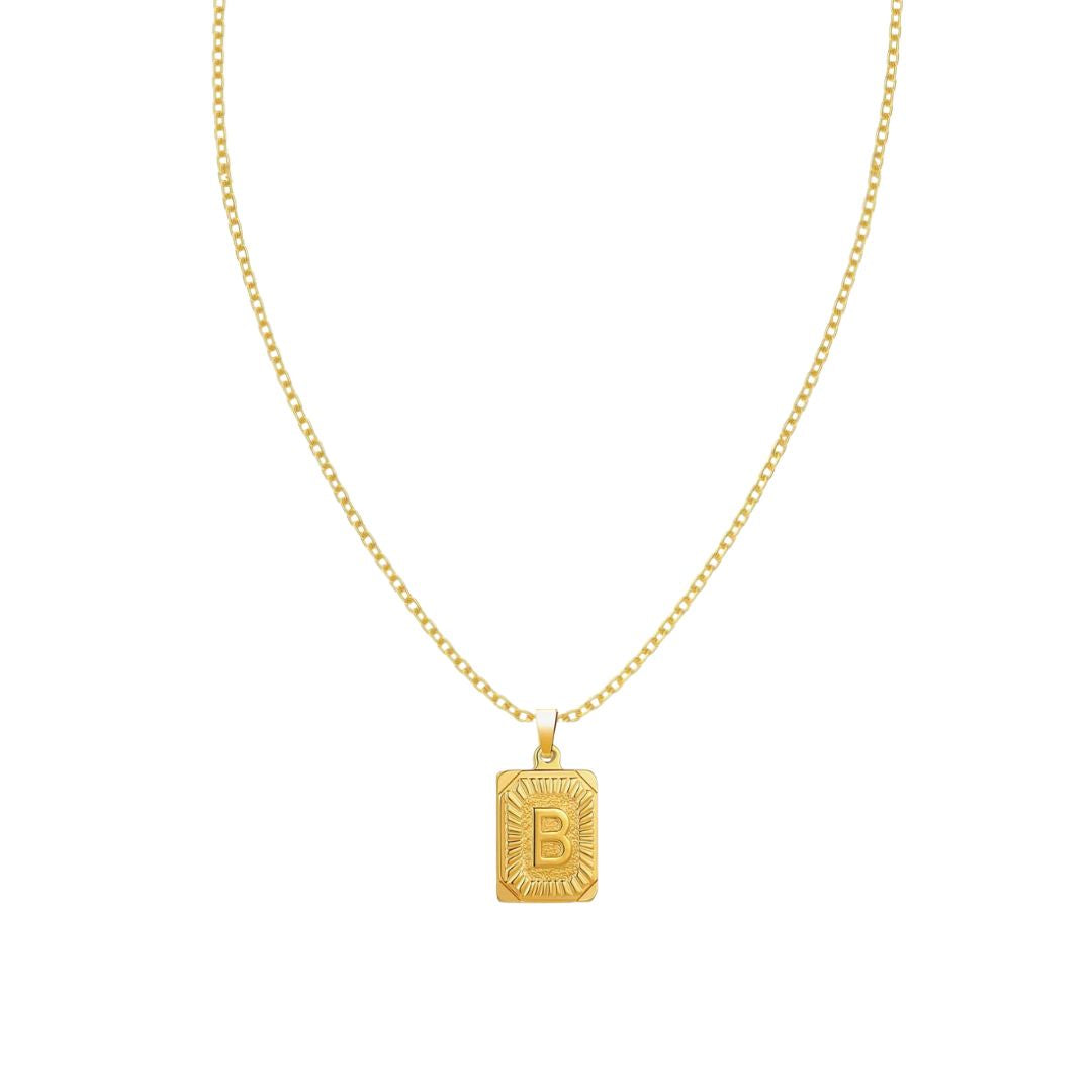 Stay Golden Initial Necklace