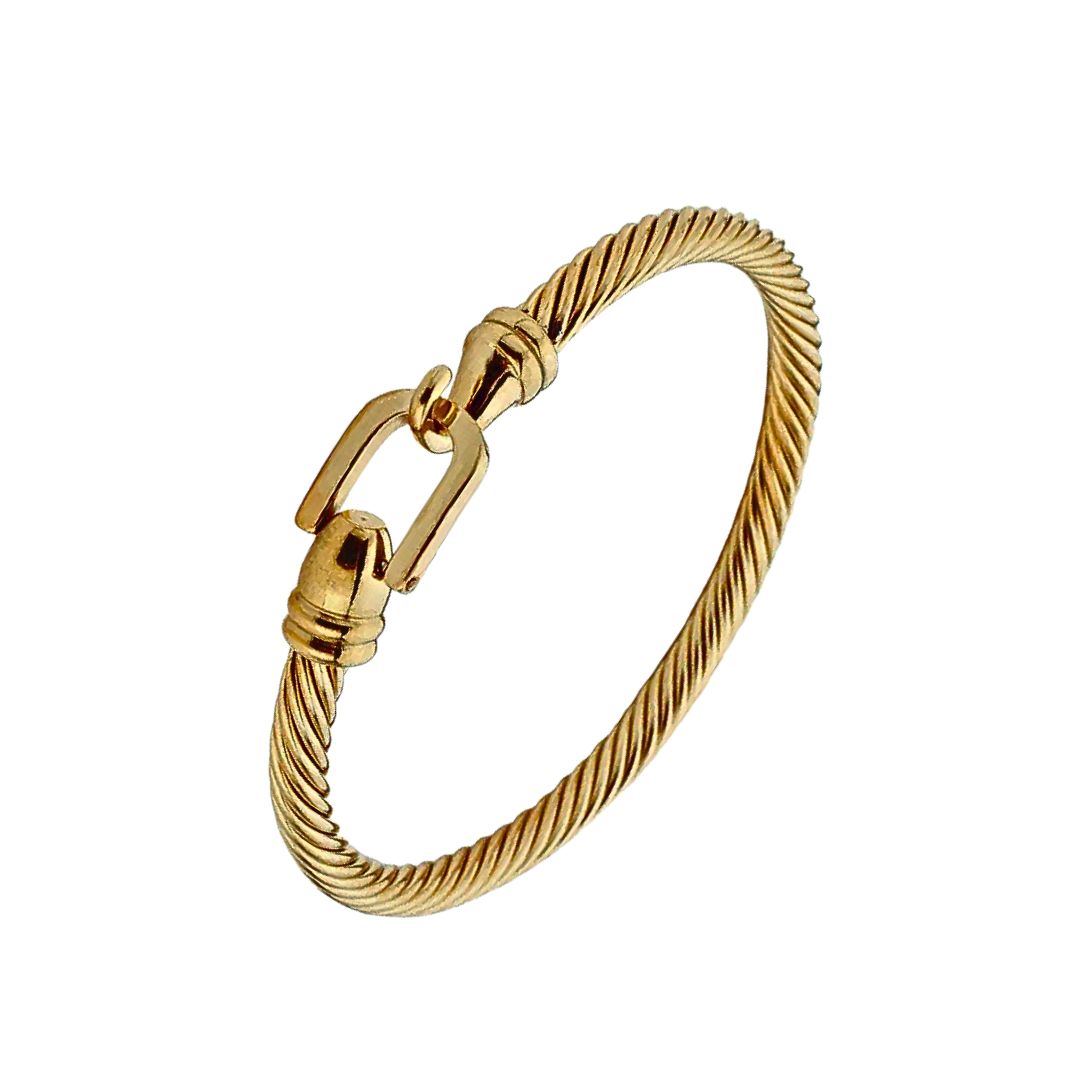 Bryony Buckle Bracelet in Gold