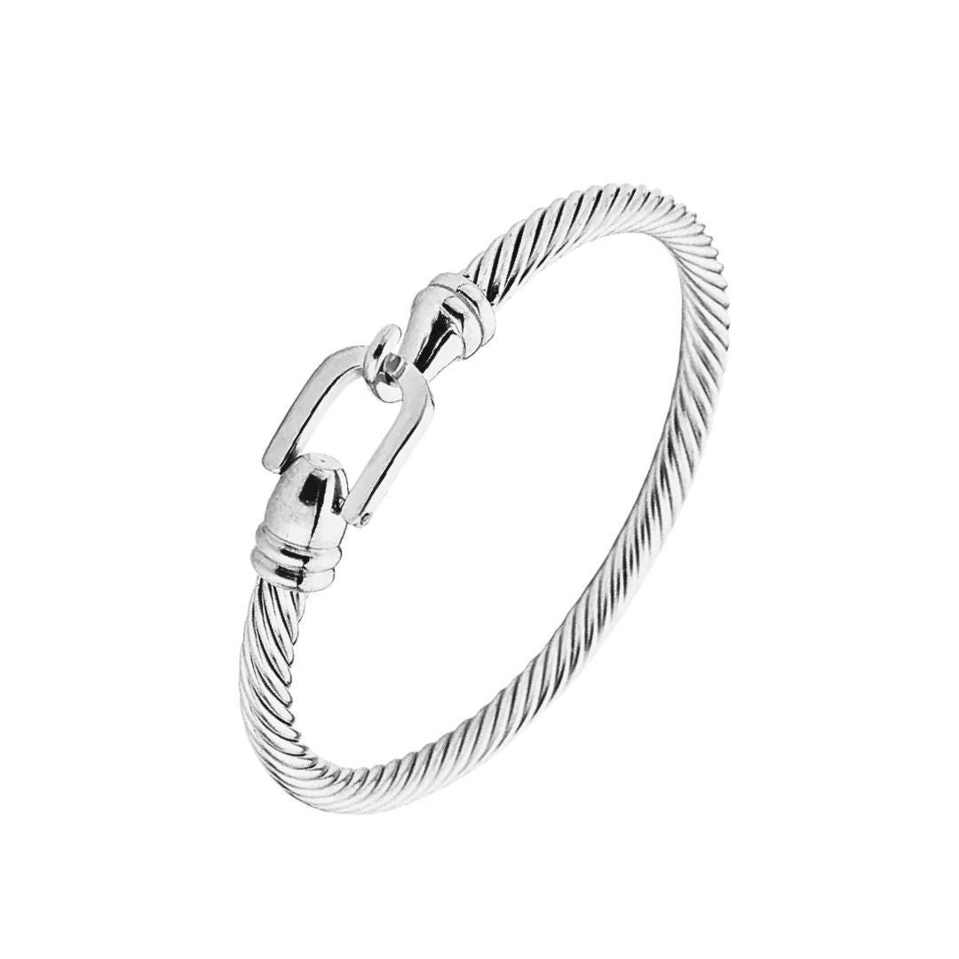 Bryony Buckle Bracelet in Silver