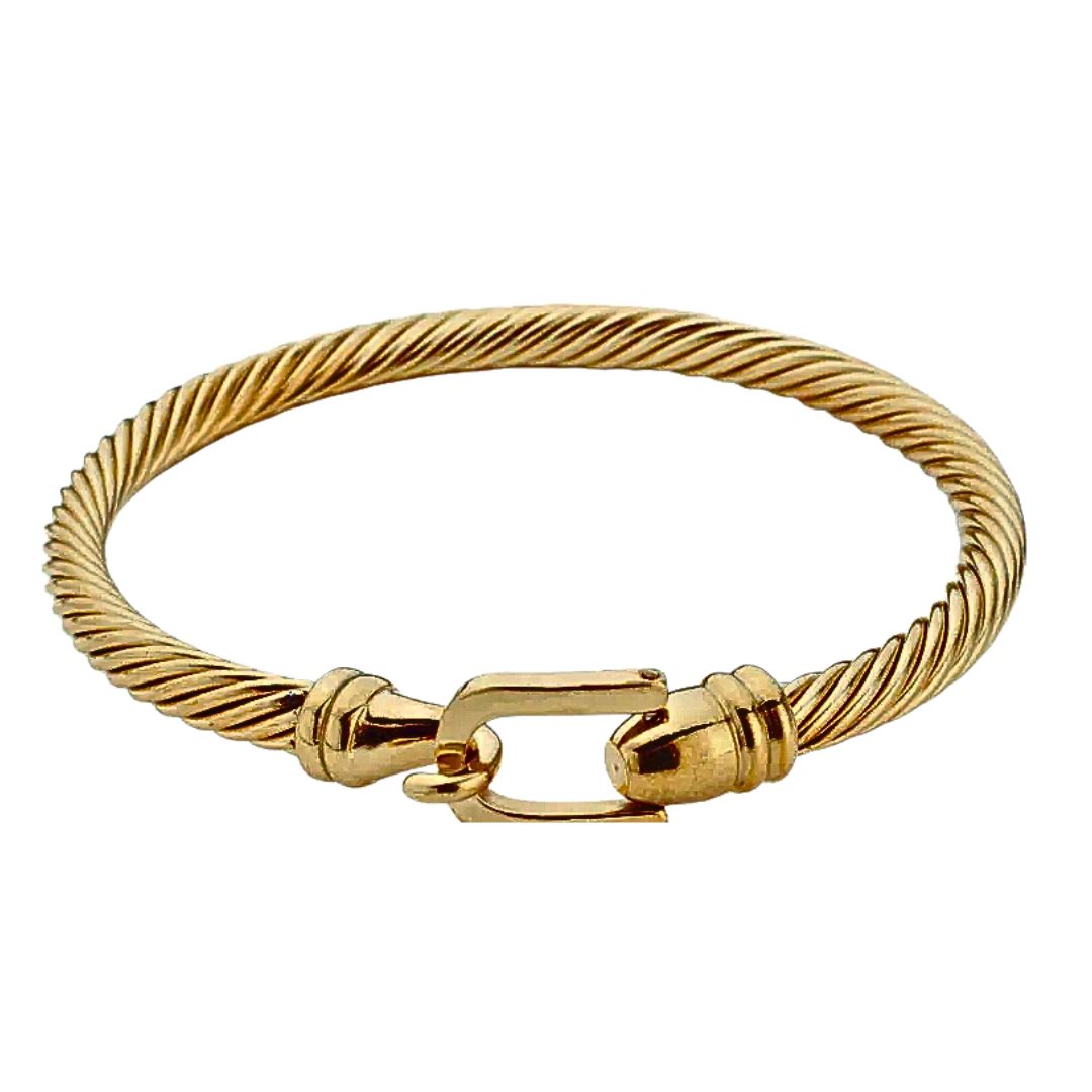 Bryony Buckle Bracelet in Gold
