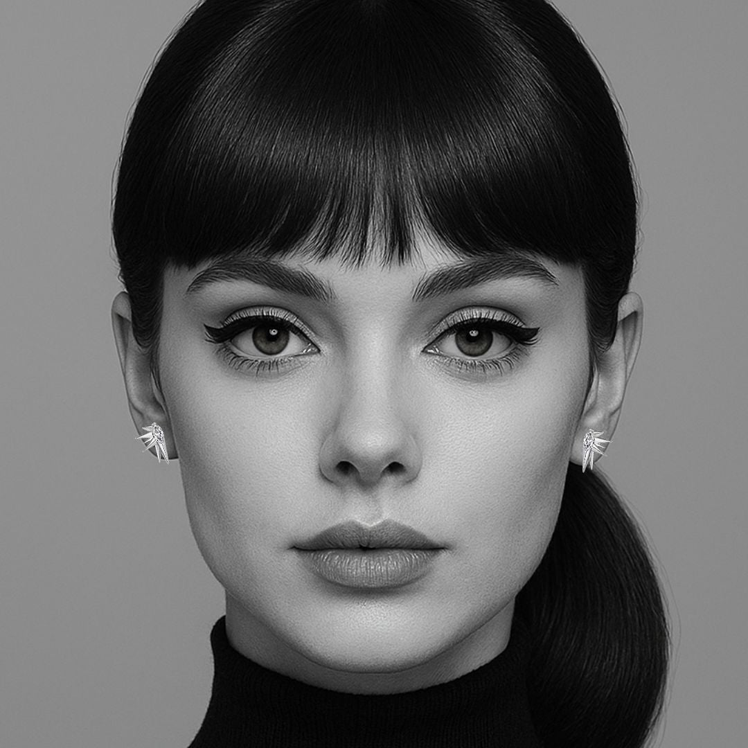 The Clemence Earrings in Sterling Silver