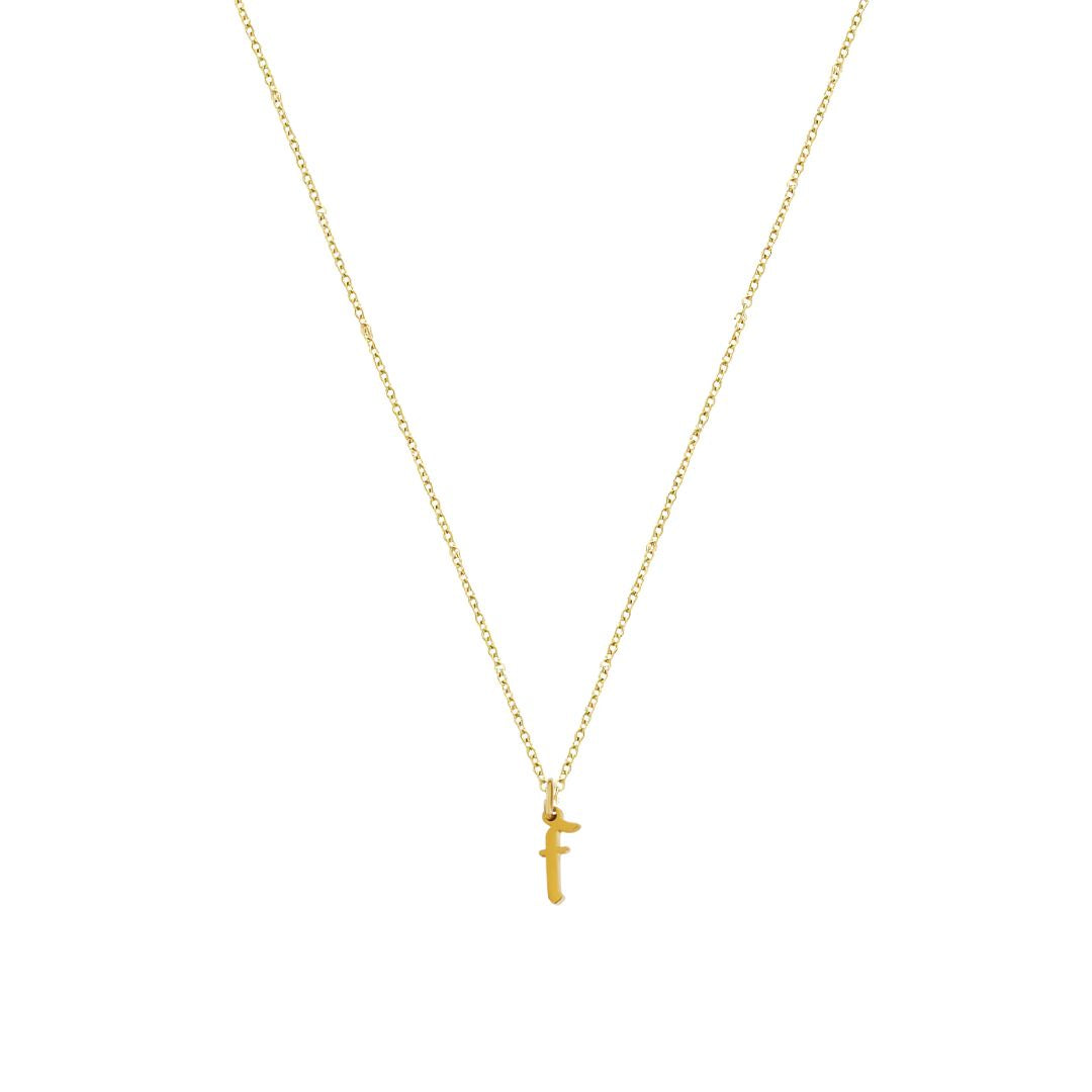 Heiress Gothic Initial Necklace