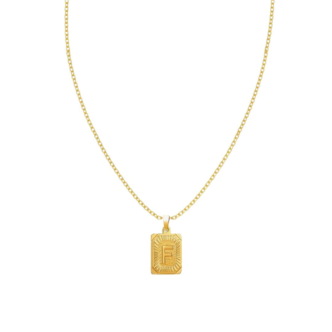 Stay Golden Initial Necklace