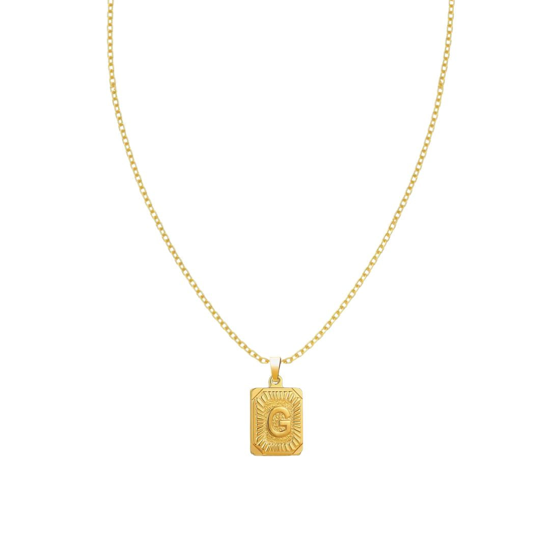 Stay Golden Initial Necklace