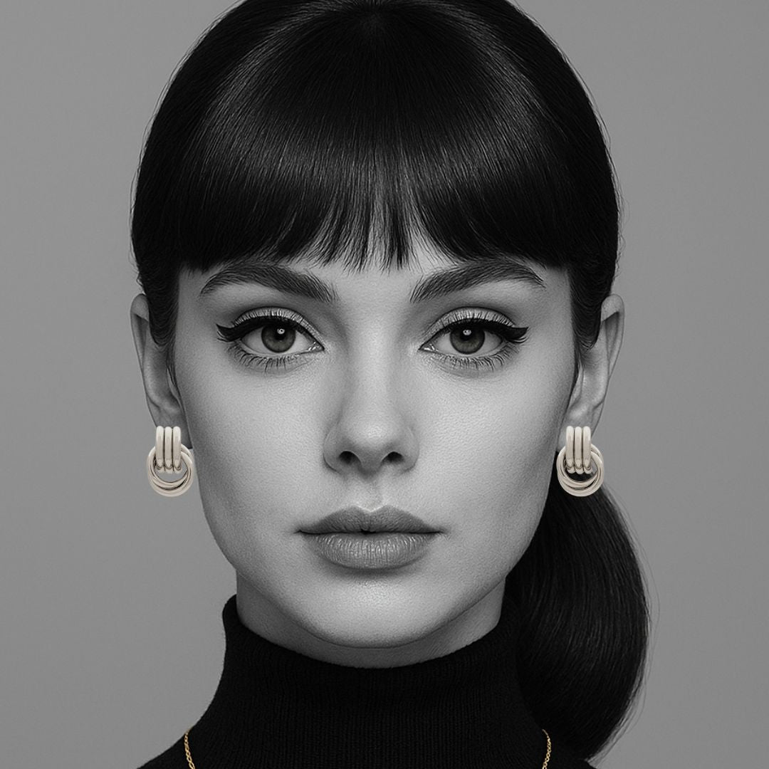 Heaven Knot Earrings in Gold