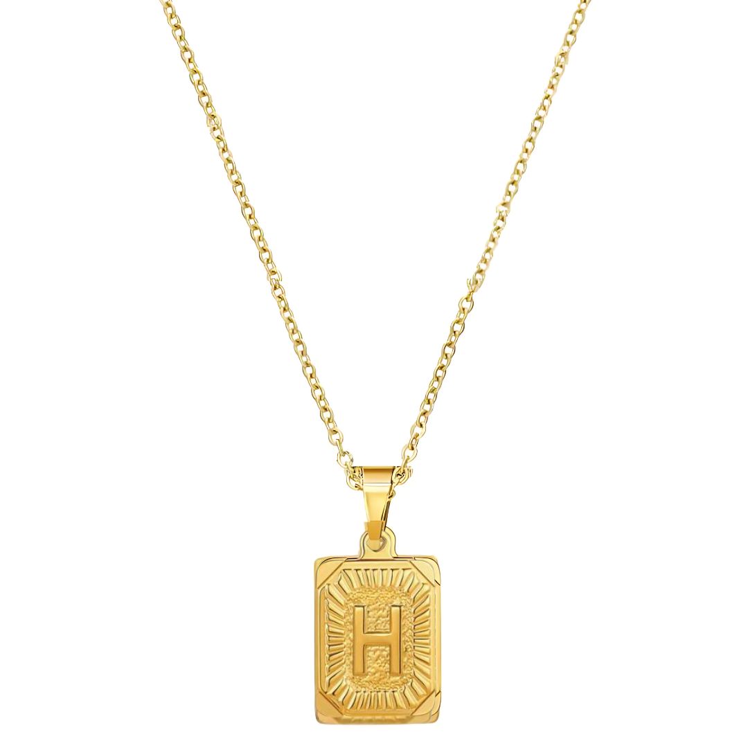 Stay Golden Initial Necklace