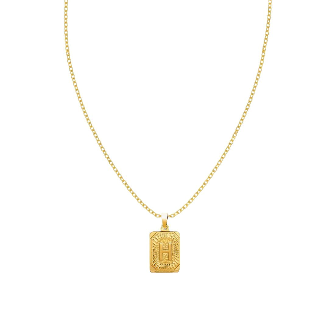 Stay Golden Initial Necklace