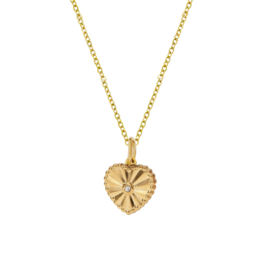 Havana Heart Necklace in Gold