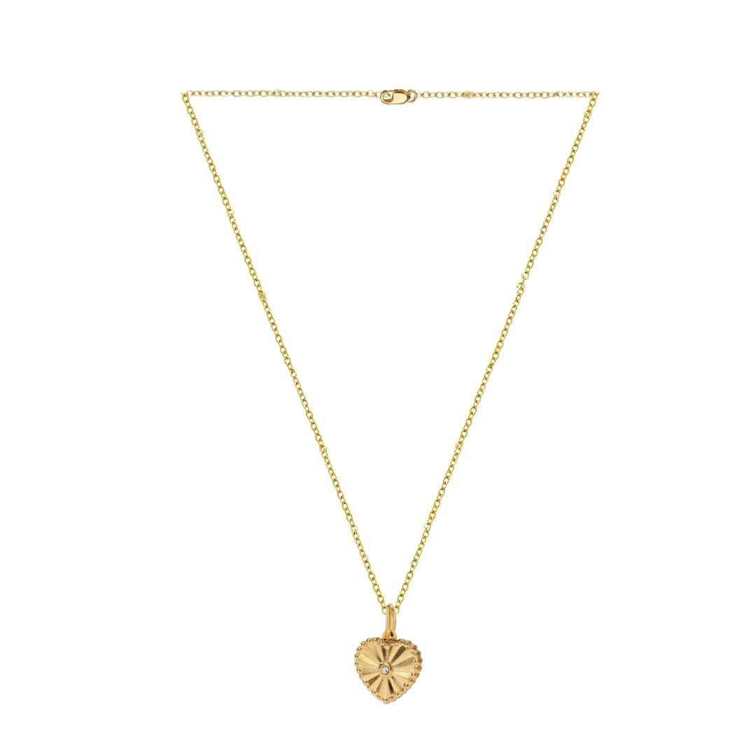 Havana Heart Necklace in Gold