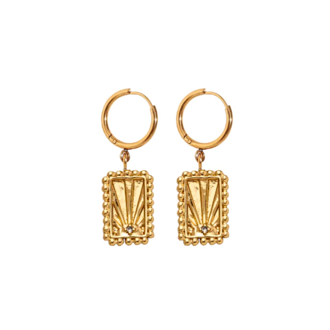 The Sunrise Earrings in Gold