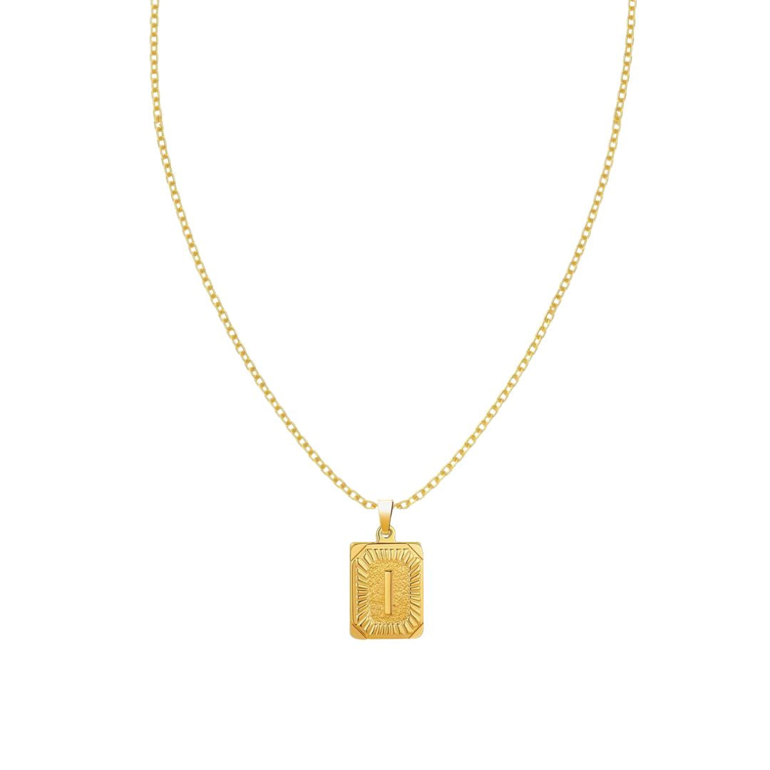 Stay Golden Initial Necklace