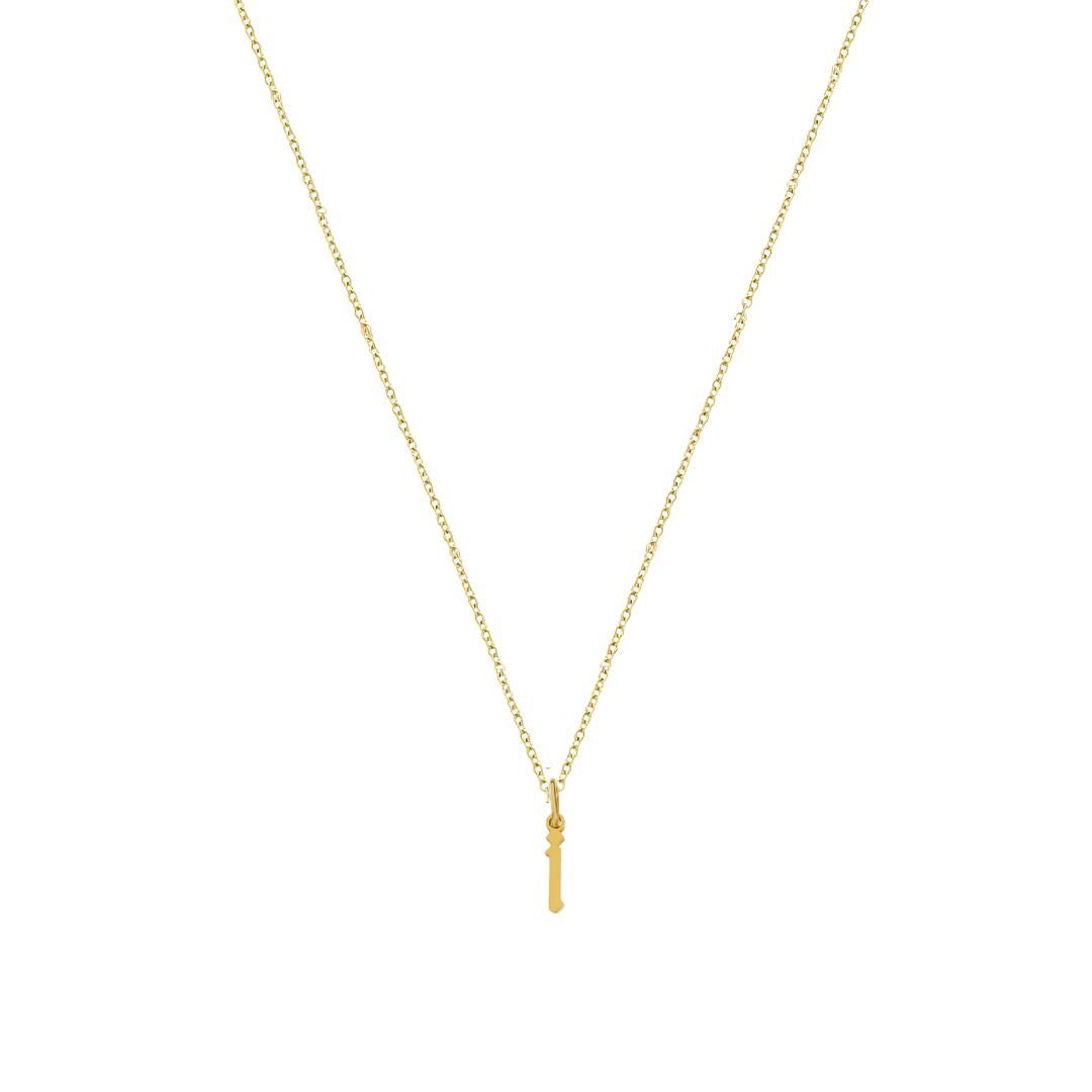 Heiress Gothic Initial Necklace