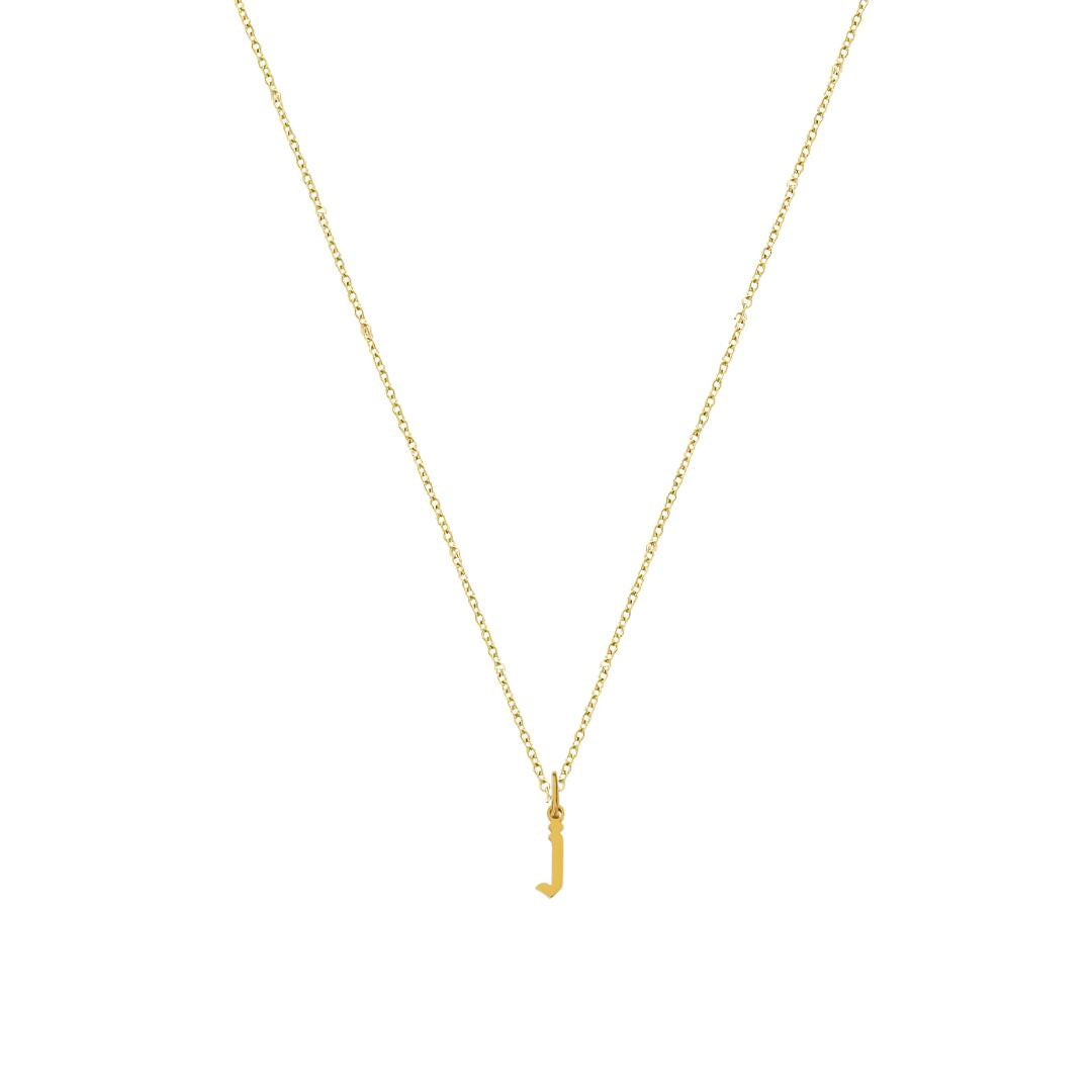 Heiress Gothic Initial Necklace