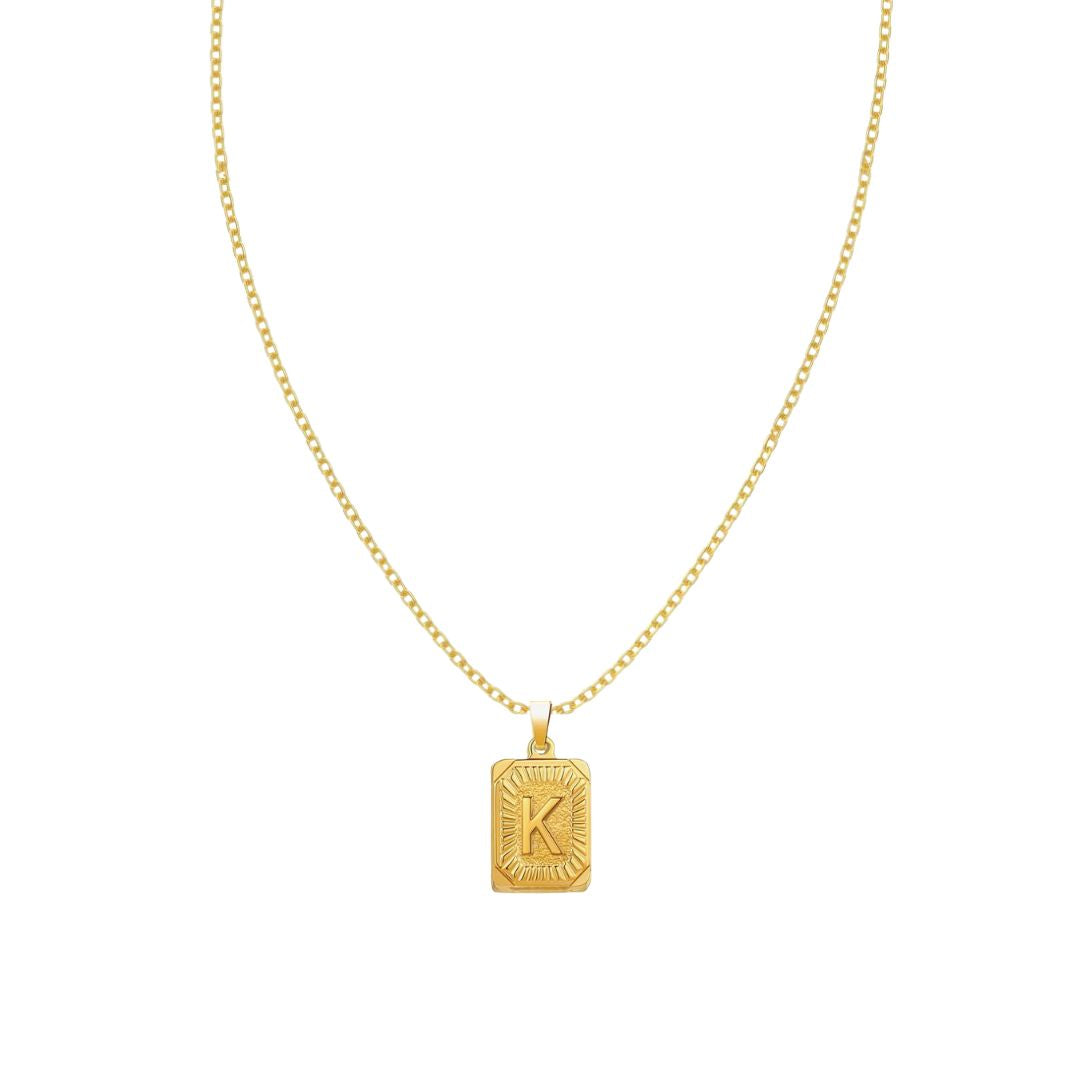Stay Golden Initial Necklace
