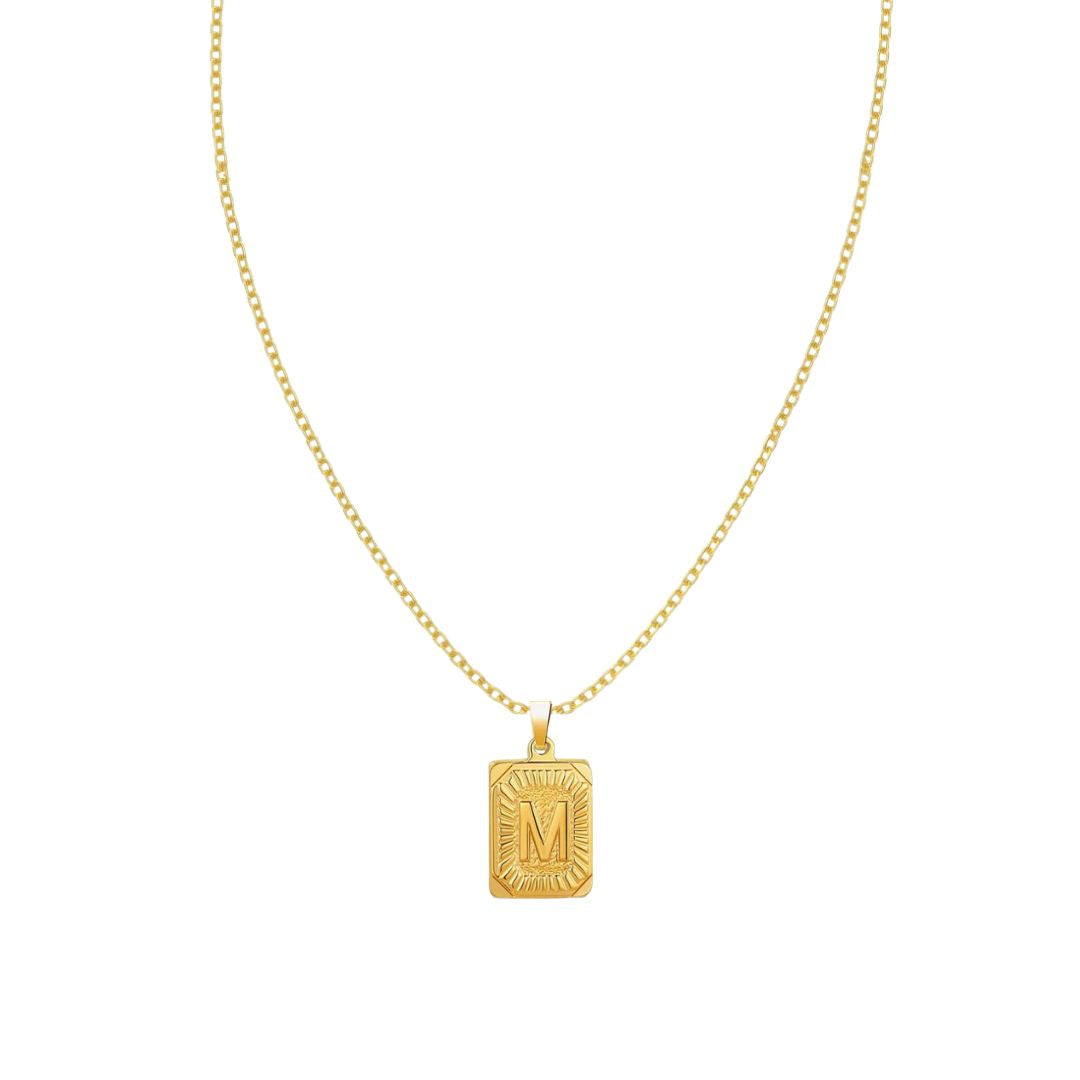 Stay Golden Initial Necklace