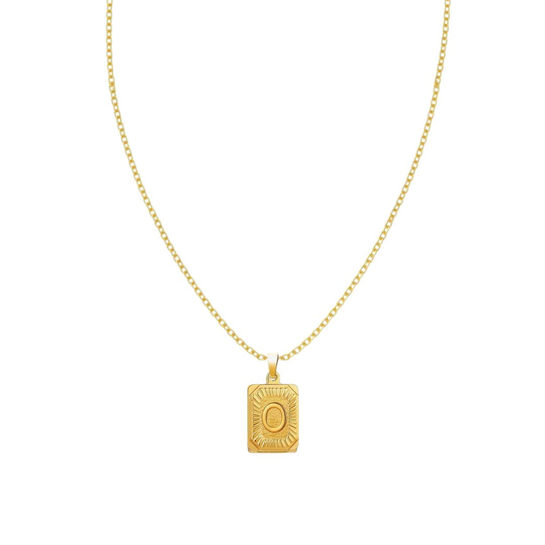 Stay Golden Initial Necklace