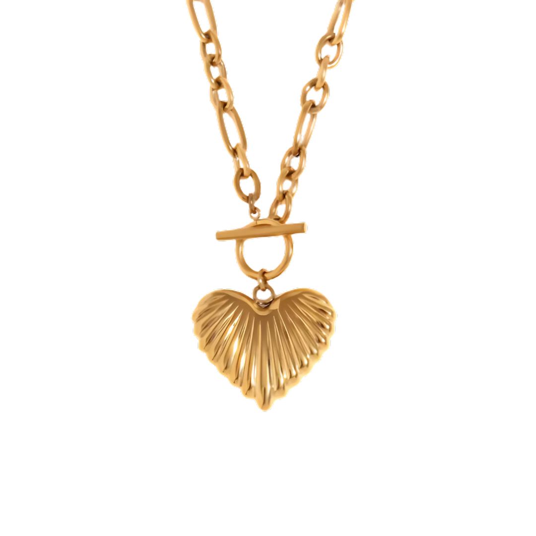 Pria Gold Heart Necklace