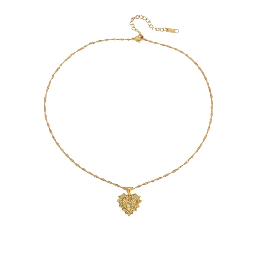 Quince Gold Heart Necklace