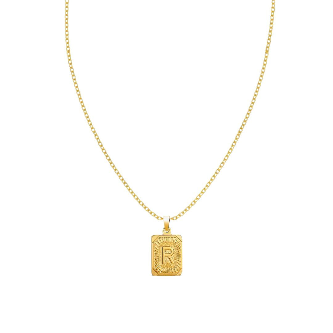 Stay Golden Initial Necklace