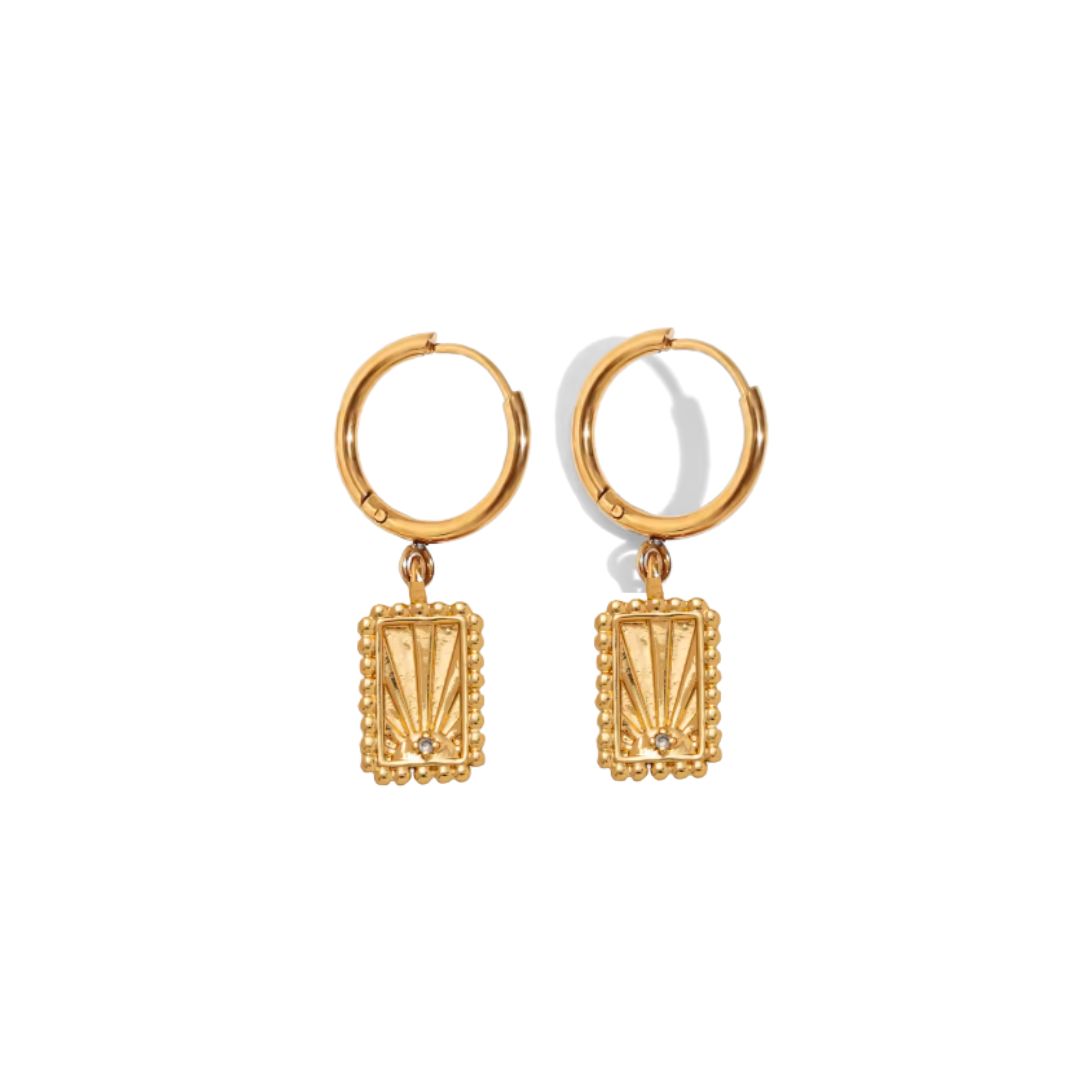 The Sunrise Earrings in Gold