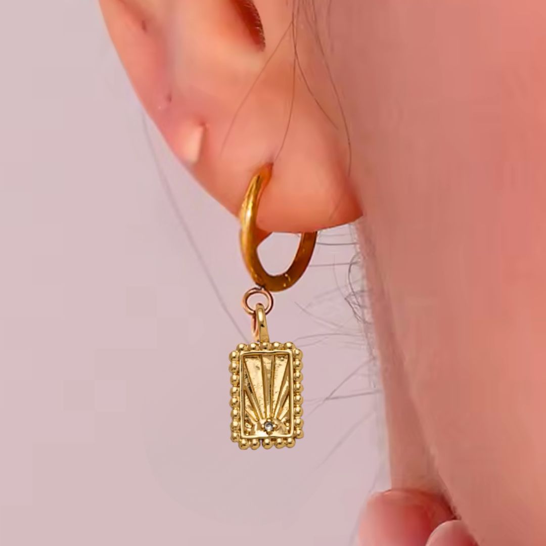 The Sunrise Earrings in Gold