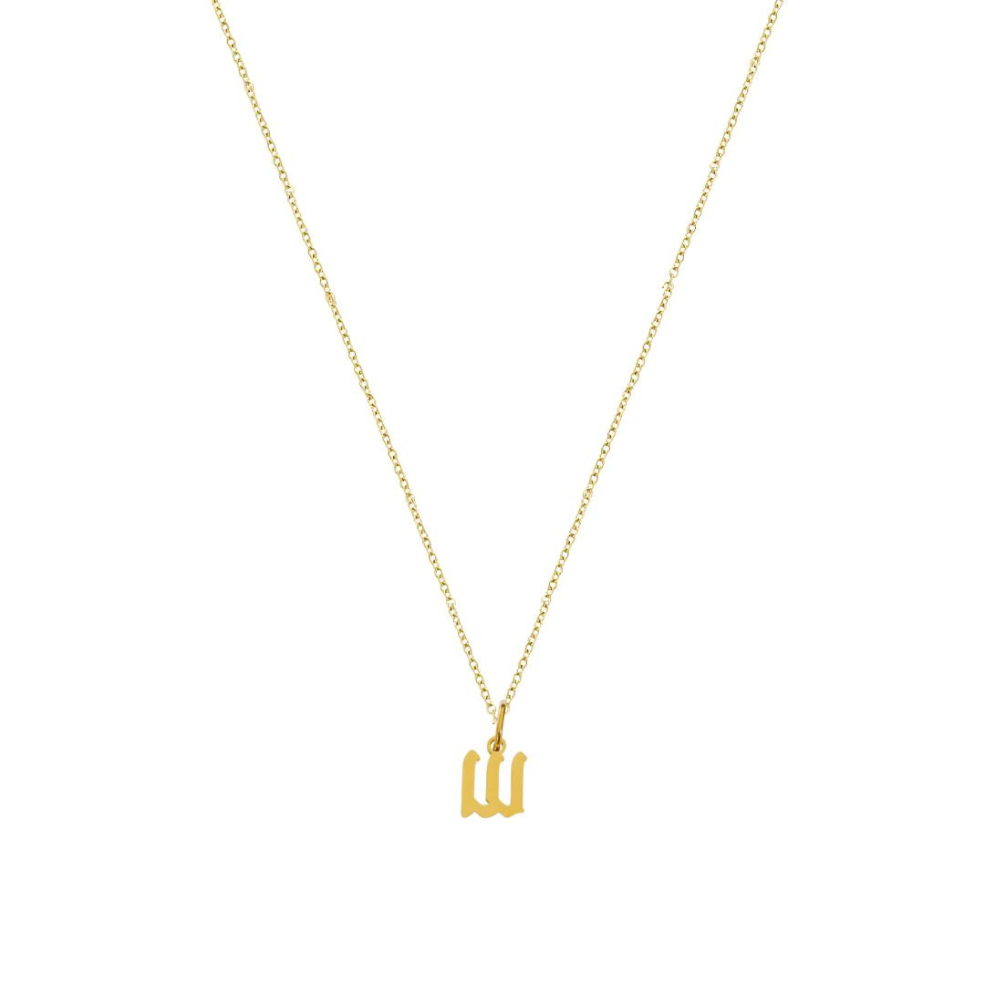 Heiress Gothic Initial Necklace