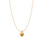 The Farrah Necklace in Gold and Red