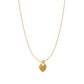 The Farrah Necklace in Gold and White