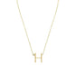 Anthropology Dainty Heart Initial Necklace