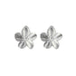 Florence flower studs in silver