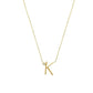 Anthropology Dainty Heart Initial Necklace