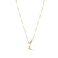 Anthropology Dainty Heart Initial Necklace