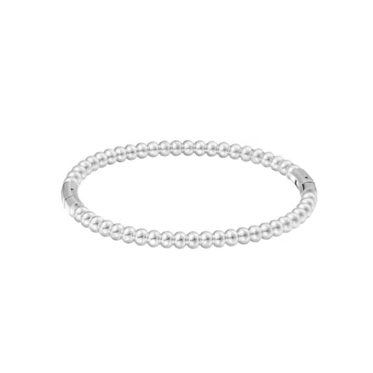 Clancy Twist Bangle in Silver