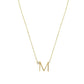 Anthropology Dainty Heart Initial Necklace