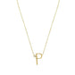 Anthropology Dainty Heart Initial Necklace