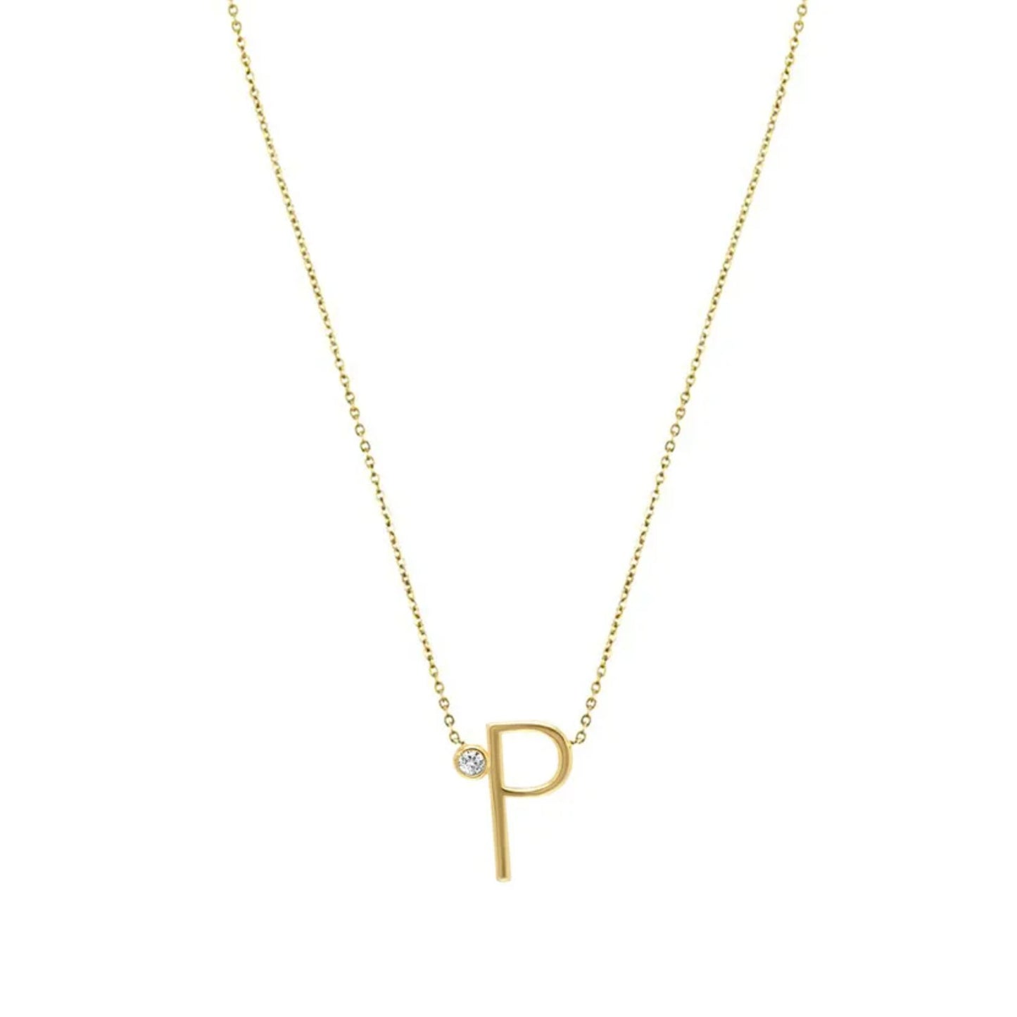 Anthropology Dainty Heart Initial Necklace