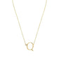 Anthropology Dainty Heart Initial Necklace