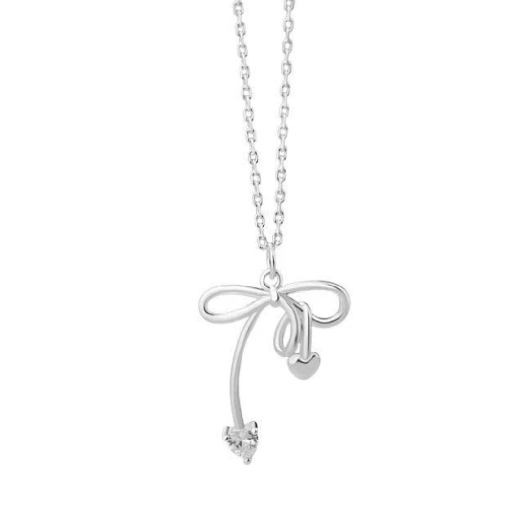 Bridget Bow Necklace in Sterling Silver