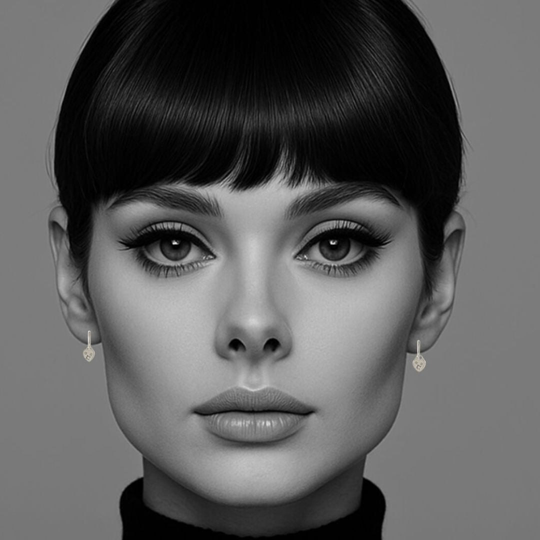 Yasmin Heart Earrings in Gold