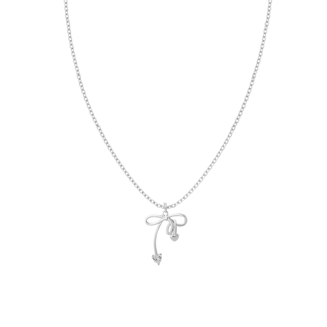 Bridget Bow Necklace in Sterling Silver