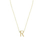 Anthropology Dainty Heart Initial Necklace