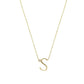 Anthropology Dainty Heart Initial Necklace