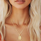 Stay Golden Initial Necklace